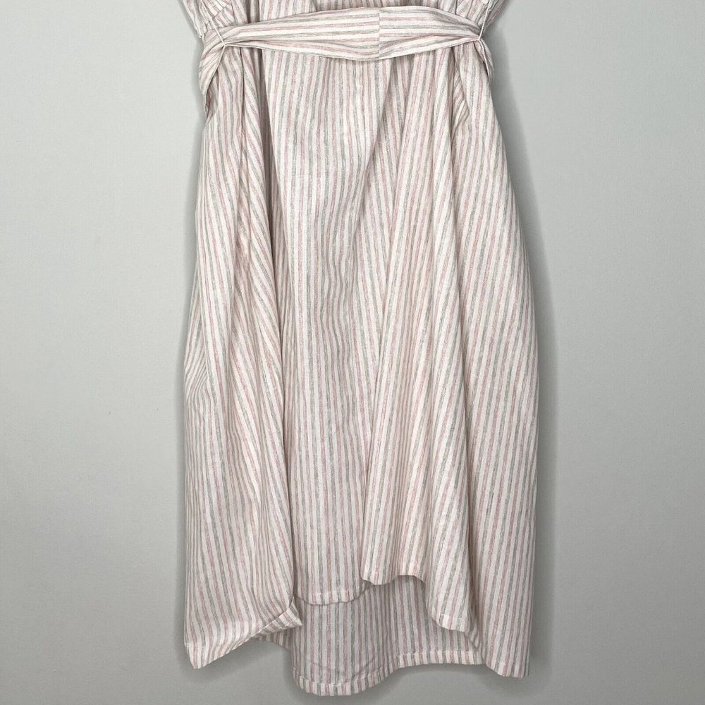 Pleione Plus Size 100% Cotton Ruffle Empire Tie Waist Sun Dress | Size 4X - Picture 10 of 13